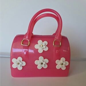 Doe A Dear Flowers Punch Barrel Jelly Hand Bag